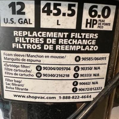 Twelve Gallon Shop Vac