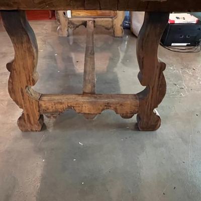 Vintage Heavy Oak Farm Table