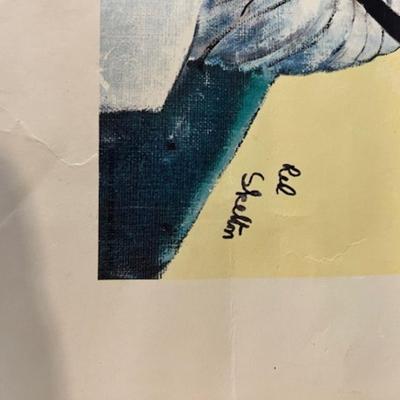 Pair of Signed Red Skelton Clown Posters