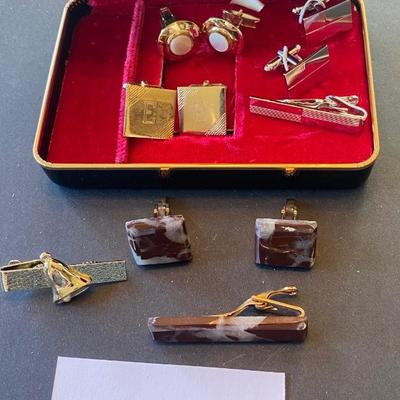 Vintage Tie Clips and Cufflinks