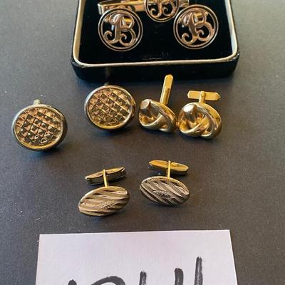 Vintage Tie Clips and Cufflinks