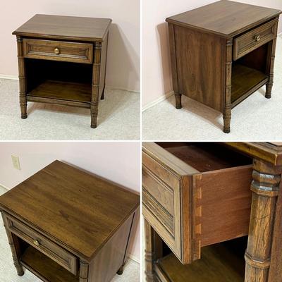 HENREDON ~ Five (5) Piece Sold Wood Full / Queen Bedroom Suite