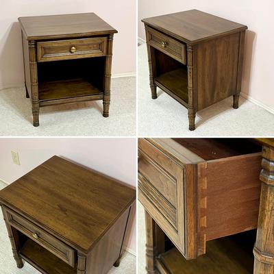 HENREDON ~ Five (5) Piece Sold Wood Full / Queen Bedroom Suite
