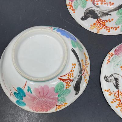 Early 20th Century 3 Chinese Dish Plates