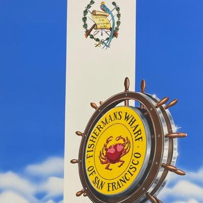 ARTIST: LAINE VAIGUR. FISHERMANS WHARF San Francisco and Guatemala