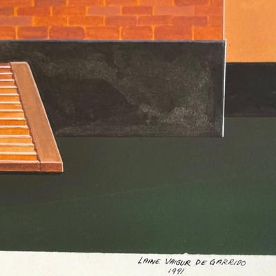 ARTIST: LAINE VAIGUR / 500 Anos Houston + Bandera Guatemala "Water Wall" Poster