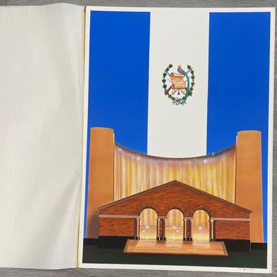 ARTIST: LAINE VAIGUR / 500 Anos Houston + Bandera Guatemala "Water Wall" Poster