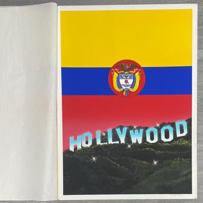 ARTIST: LAINE VAIGUR /500 Anos Los Angeles + Bandera Colombia "Hollywood-SIGN"
