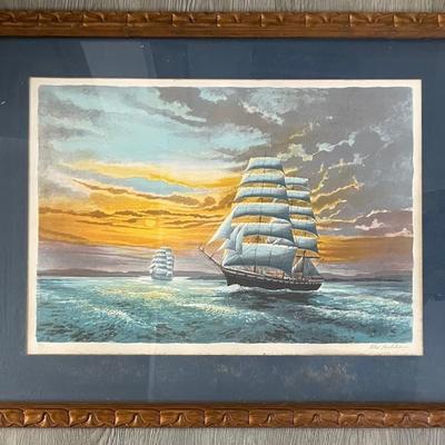 ALEX PACKHAM SIGNED LITHOGRAPH/ COA NO: 93/357