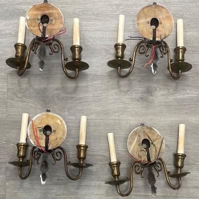 Four Antique/ Vintage Wall Sconces