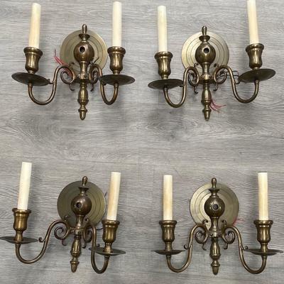 Four Antique/ Vintage Wall Sconces