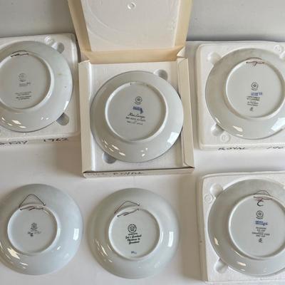 Royal Copenhagen Plates Years 1962, 1966, 1968, 1969, 1970, 1972