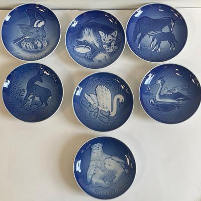 Royal Copenhagen Plates Years 1970, 1971, 1972, 1974, 1975, 1976, 1978 B&G Mother's Day