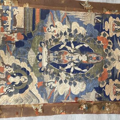 Qing Dynasty Tibetan Thangka/ Circa 1700s
