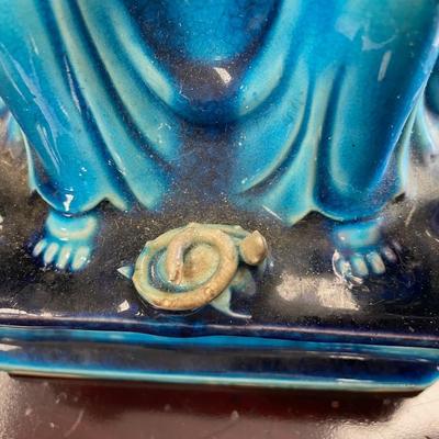 The Star God of Longevity Chinese Ming Dynasty Glazed Statue