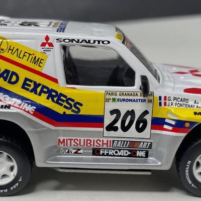 1998 Mitsubishi Pajero Paris Dakar, IXO, China, 1/43 Scale, Mint Condition