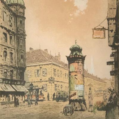 Signed Ego Thomas (German) lithograph