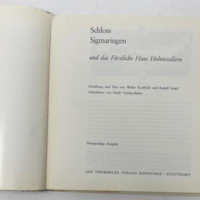Book "Schloss Sigmaringen, und dad Furstliche Haus Hohenzollern" by Jan Thorbecke Verlag Konstanz