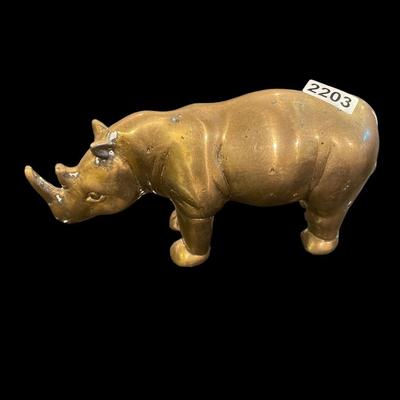 Brass rhino