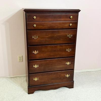CAROLINA FURN. ~ Solid Wood Chest Of Drawers In Traditional Cherry