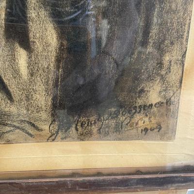 Signed J. Henry Boessencher (Paris 1909) Etching