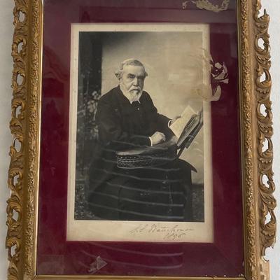 Original Signed 1895 Portrait Photo