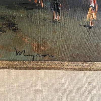 Signed Original "Notre Dame" Painting on Canvas