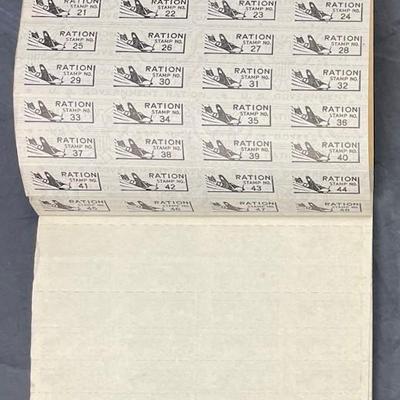 WWII War Ration Book w/ Stamp
