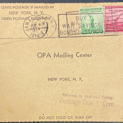 WWII War Ration Book w/ Stamp