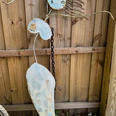 Large Steel Metal Art Mermaid
