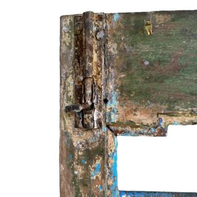 Pair of Heavy Wood and Metal Doors