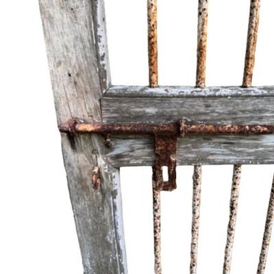 Heavy Wood and Metal Door