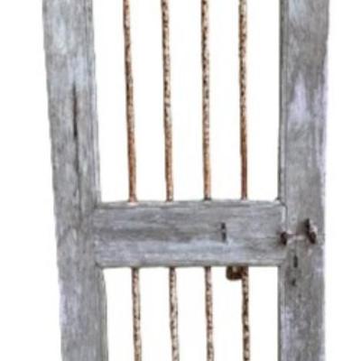 Heavy Wood and Metal Door