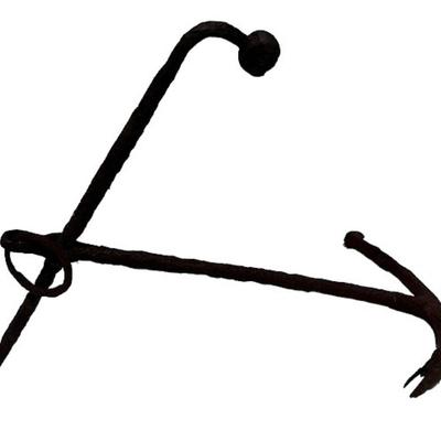 Large Cast Iron Kedge Anchor