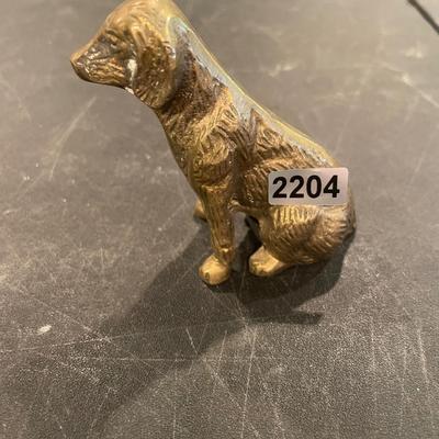 Brass dog