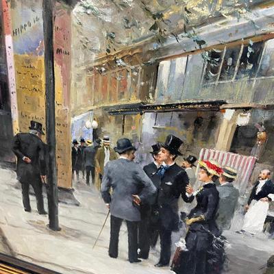 Apte L. Bernard Oil Painting Paris Scene