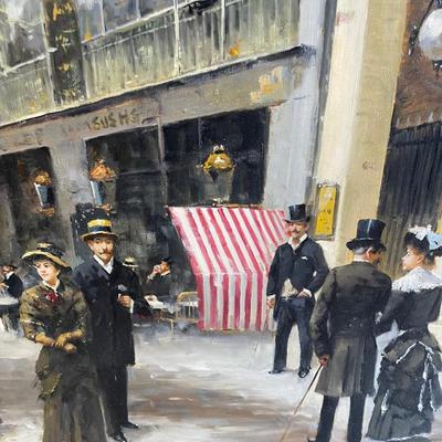 Apte L. Bernard Oil Painting Paris Scene