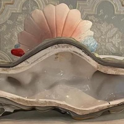 Nice Iridescent Porcelain Pheasant Bud Vase