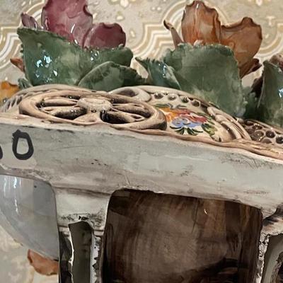 Capodimonte Floral Vase on Wheel