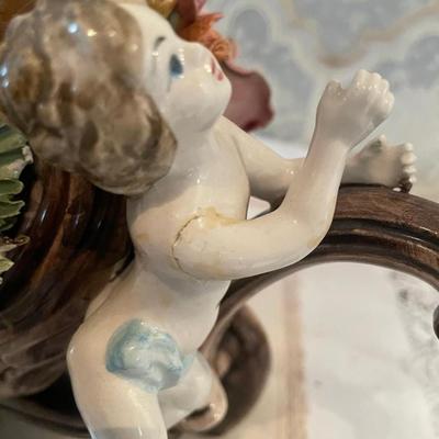 Capodimonte Floral Vase on Wheel