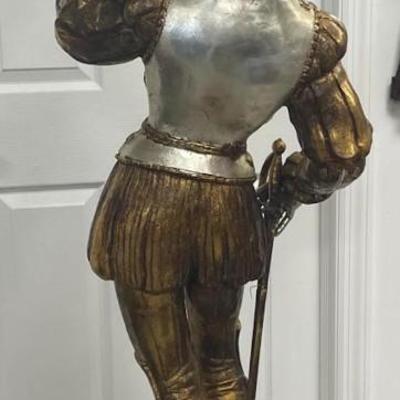 Vintage Tall Conquistador Figurine Lamp