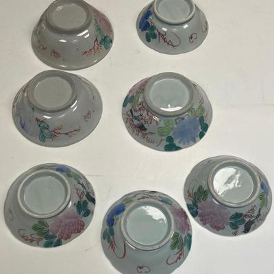 7 Antique Chinese Collectible Porcelain Dishes