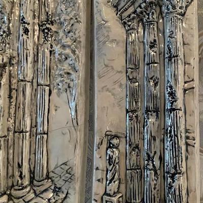 Art Deco Porcelain Wall Plaques