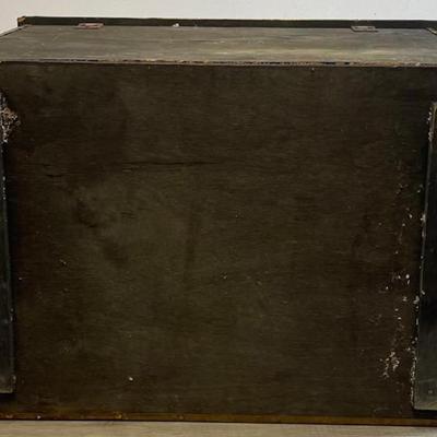 Vintage Brass Coal/Log Fireplace Fireside Box