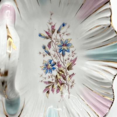 KMP ~ Porcelain Floral Divider Dish