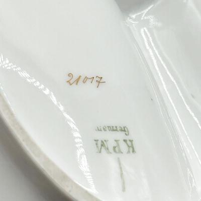 KMP ~ Porcelain Floral Divider Dish