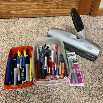 3 hole punch/pens/markers