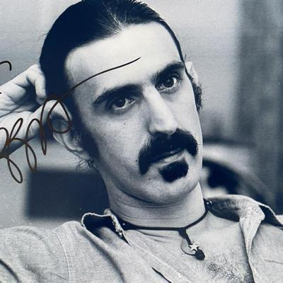 Frank Zappa signed photo
