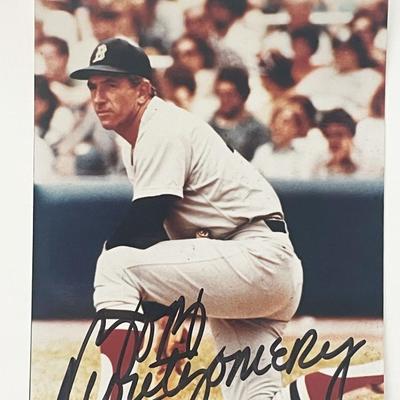 Bob Montgomery signed photo post card