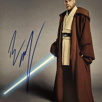 Star Wars Obi-Wan Kenobi Ewan McGregor signed movie photo